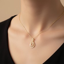 Tabitala TabiTela 14 ayar altın kolye ucu nota GM1227 1 gr