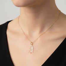 Tabitala TabiTela 14 ayar altın kolye ucu yılbaşı Ağacı ya Noel Ağacı GM1029 1 gr