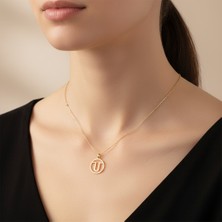 Tabitala TabiTela 14 ayar altın kolye ucu "U"harfi GM614 0.5 gr