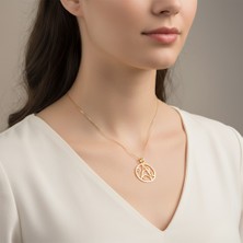 Tabitala TabiTela 8 ayar altın kolye ucu yuvarlak GM890 0.5 gr