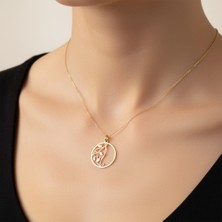 Tabitala TabiTela 8 ayar altın kolye ucu yaprak GM1160 0.5 gr