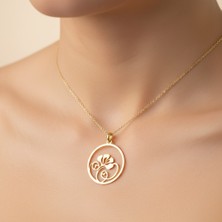 Tabitala TabiTela 14 ayar altın kolye ucu çiçek GM406 1 gr