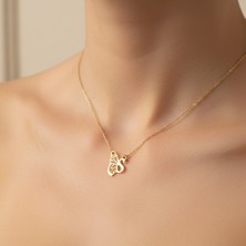 Tabitala TabiTela 8 ayar altın kolye ucu "S"harfi GM362 1 gr