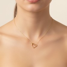 Tabitala TabiTela 14 ayar altın kolye ucu kalp GM349 1 gr