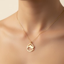 Tabitala TabiTela 14 ayar altın kolye ucu ada GM497 1 gr