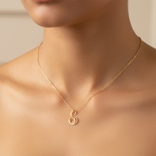 Tabitala TabiTela 14 ayar altın kolye ucu "S"harfi GM655 1 gr