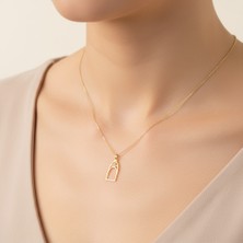 Tabitala TabiTela 14 ayar altın kolye ucu kapı GM796 1 gr