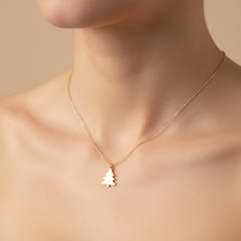 Tabitala TabiTela 14 ayar altın kolye ucu yılbaşı Ağacı ya Noel Ağacı GM294 1 gr