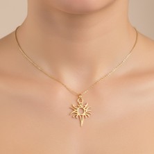 Tabitala TabiTela 8 ayar altın kolye ucu güneş GM435 1 gr