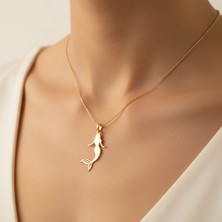Tabitala TabiTela 14 ayar altın kolye ucu Deniz Kızı GM489 1 gr