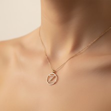 Tabitala TabiTela 14 ayar altın kolye ucu "Z"harfi GM707 1 gr