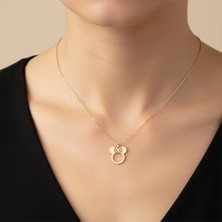 Tabitala TabiTela 14 ayar altın kolye ucu Minnie fare GM74 1 gr