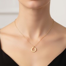 Tabitala TabiTela 8 ayar altın kolye ucu yuvarlak GM891 0.5 gr