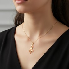 TabiTela 14 ayar altın kolye ucu roket gemisi   GM1603 1 gr