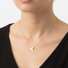 Tabitala TabiTela 8 ayar altın kolye ucu kuş GM235 1 gr