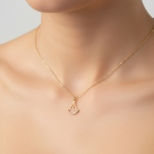 Tabitala TabiTela 14 ayar altın kolye ucu üçgen GM239 0.5 gr