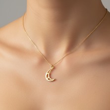 Tabitala TabiTela 8 ayar altın kolye ucu ay GM926 1 gr