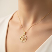 Tabitela 14 Ayar Altın Kolye Ucu Su   GM2089 1 gr