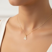 Tabitala TabiTela 14 ayar altın kolye ucu tekne GM383 1 gr