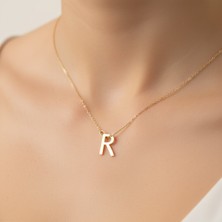 Tabitala TabiTela 14 ayar altın kolye ucu "R"harfi GM732 0.5 gr
