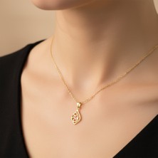 Tabitela 8 Ayar Altın Kolye Ucu Dalga GM1578 1 gr