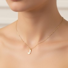 Tabitala TabiTela 8 ayar altın kolye ucu "J"harfi GM646 1 gr