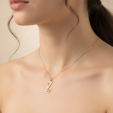 Tabitala TabiTela 14 ayar altın kolye ucu "Z"harfi GM704 0.5 gr