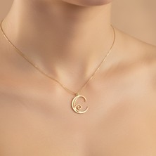 Tabitala TabiTela 14 ayar altın kolye ucu "C"harfi GM666 1 gr