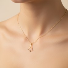 Tabitala TabiTela 8 ayar altın kolye ucu yılbaşı Ağacı ya Noel Ağacı GM286 1 gr