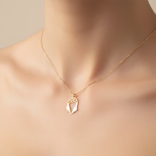 Tabitala TabiTela 8 ayar altın kolye ucu mesih,hazreti isa,isa peygamber GM903 0.5 gr