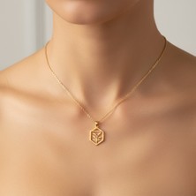 Tabitala TabiTela 8 ayar altın kolye ucu yaprak GM1190 1 gr