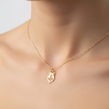 Tabitela 14 Ayar Altın Kolye Ucu Kurt   GM1504 0.5 gr