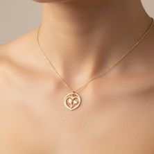 Tabitala TabiTela 14 ayar altın kolye ucu kalp GM789 1 gr