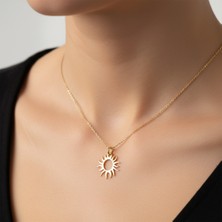 Tabitala TabiTela 14 ayar altın kolye ucu güneş GM56 1 gr