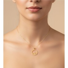 TabiTela 14 ayar altın kolye ucu Horus'un Gözü   GM3648 0.5 gr