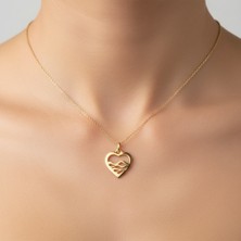 Tabitala TabiTela 8 ayar altın kolye ucu kalp GM941 1 gr