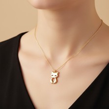 Tabitala TabiTela 8 ayar altın kolye ucu kedi GM260 1 gr