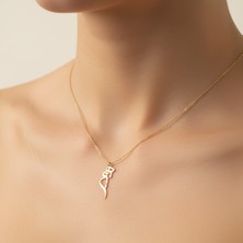 Tabitala TabiTela 14 ayar altın kolye ucu kelime GM381 1 gr