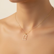 Tabitala TabiTela 14 ayar altın kolye ucu kapı GM808 1 gr