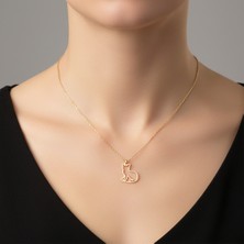 Tabitala TabiTela 14 ayar altın kolye ucu kedi GM588 1 gr