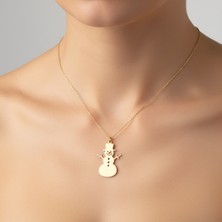 Tabitala TabiTela 14 ayar altın kolye ucu kardan adam GM403 1 gr