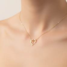 Tabitala TabiTela 14 ayar altın kolye ucu kalp GM823 1 gr