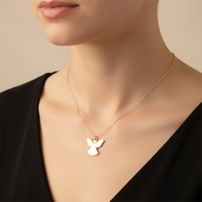 Tabitala TabiTela 14 ayar altın kolye ucu melek GM157 1 gr