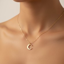 Tabitala TabiTela 14 ayar altın kolye ucu ay GM19 1 gr