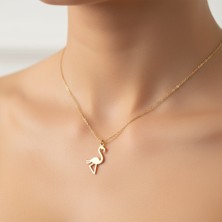 Tabitala TabiTela 14 ayar altın kolye ucu flamingo GM277 1 gr