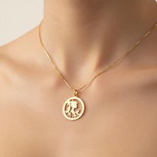 Tabitala TabiTela 8 ayar altın kolye ucu kız GM1052 1 gr