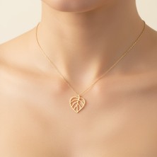Tabitala TabiTela 14 ayar altın kolye ucu yaprak GM29 1 gr
