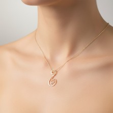 Tabitala 14 Ayar Altın Kolye Ucu nota GM437 1 gr