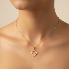 Tabitela 8 Ayar Altın Kolye Ucu Horus'un Gözü   GM1714 1 gr