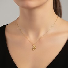 TabiTela 8 ayar altın kolye ucu şahin   GM1951 0.5 gr